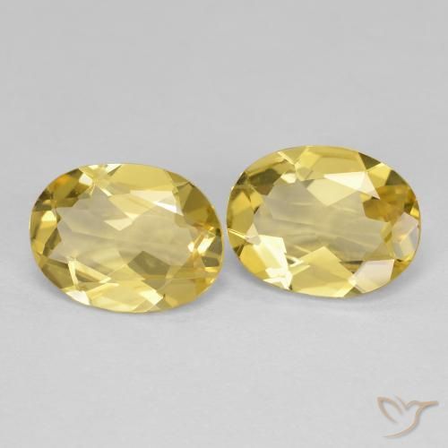 2.98 ctw Yellow Golden Beryl Stones, Natural Golden Beryl in Oval Facet Shape for Sale