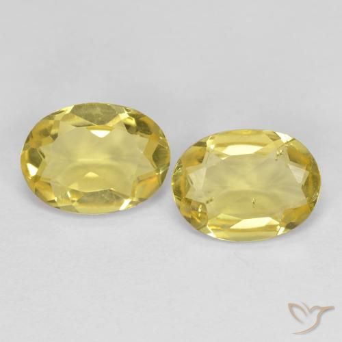 1.92 ct Oval Cut Golden Beryl, 8 x 6 mm From Madagascar, Photo A