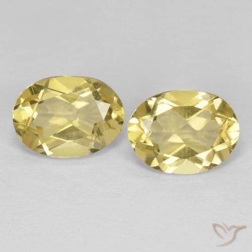 2.34 ct Oval Cut Golden Beryl, 8.1 x 6 mm From Madagascar, Photo A