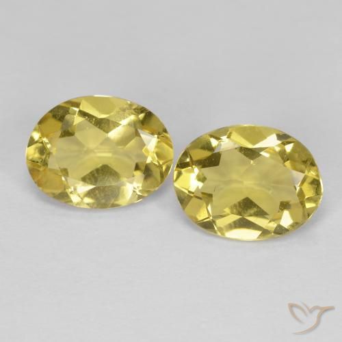 2.06 ct Oval Cut Golden Beryl, 8 x 6.2 mm From Madagascar, Photo A