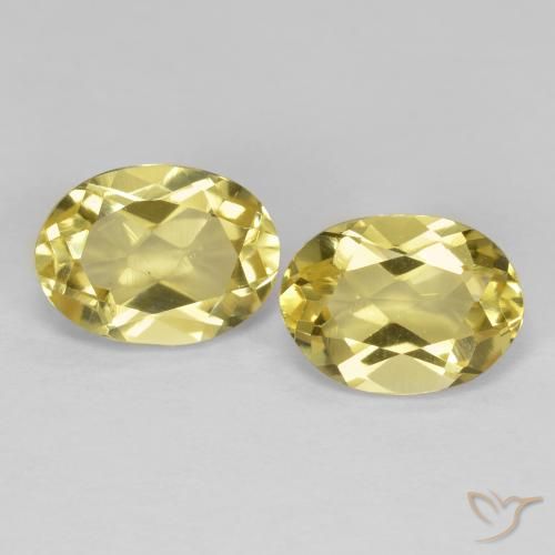 2.36 ct Oval Cut Golden Beryl, 8.1 x 6 mm From Madagascar, Photo A