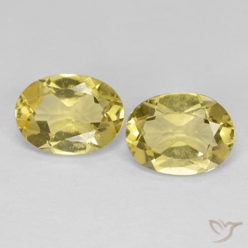 2.31 ct Oval Cut Golden Beryl, 8.1 x 6.1 mm From Madagascar, Photo A