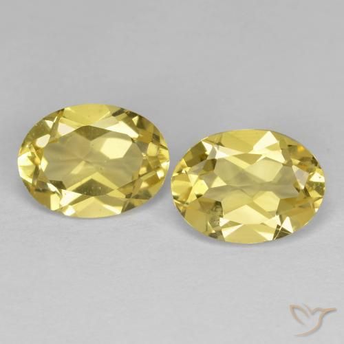 2.43 ct Oval Cut Golden Beryl, 8.1 x 6.2 mm From Madagascar, Photo A