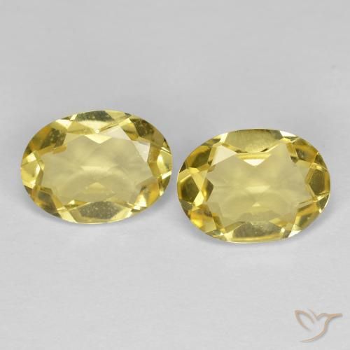 2.04 ct Oval Cut Golden Beryl, 7.9 x 5.9 mm From Madagascar, Photo A