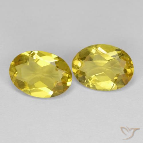 2.09 ct Oval Cut Golden Beryl, 8.1 x 6 mm From Madagascar, Photo A