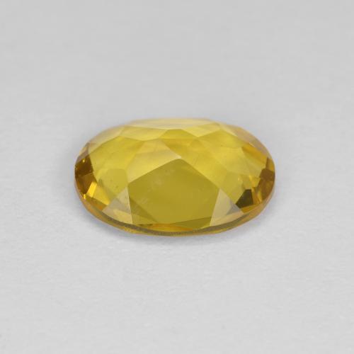 Golden Beryl Gemstone in 8 x 6 mm (calibrated) Size for Sale, Golden Beryl Stone in Dijon Yellow Color