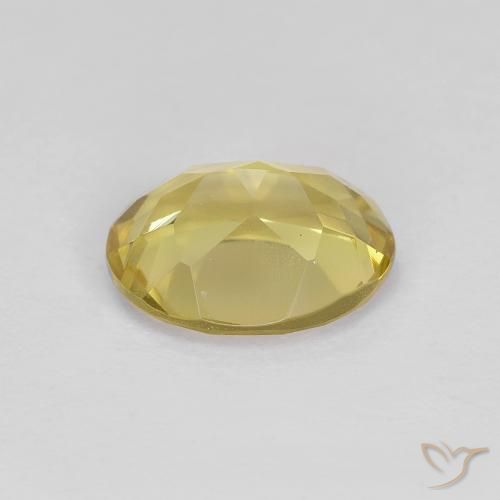 Golden Beryl Gemstone in 8 x 6 mm (calibrated) Size for Sale, Golden Beryl Stone in Light Golden-Yellow Color
