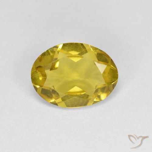 Medium Yellow Golden Beryl Gem - 1.1ct Oval Facet (ID: 608462)