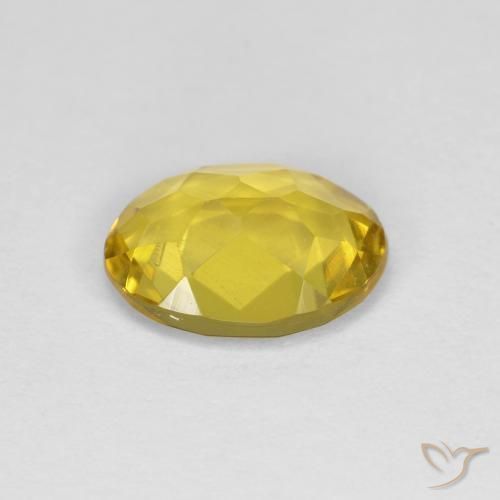 Golden Beryl Gemstone in 8 x 6 mm (calibrated) Size for Sale, Golden Beryl Stone in Medium Yellow Color