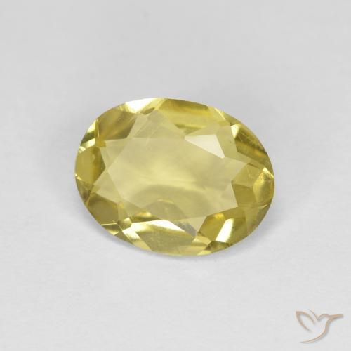 1.07 ct Yellow Golden Beryl Stone, Natural Golden Beryl in Oval Facet Shape for Sale