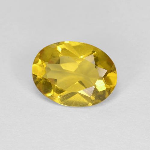 1.06 ct Yellow Golden Beryl Stone, Natural Golden Beryl in Oval Facet Shape for Sale