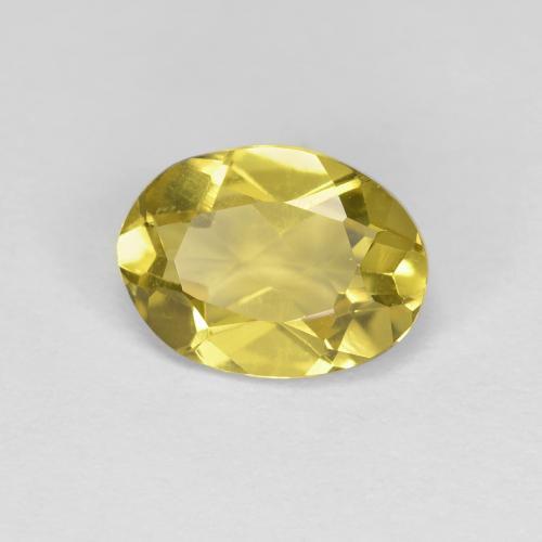 1.18 ct Yellow Golden Beryl Stone, Natural Golden Beryl in Oval Facet Shape for Sale