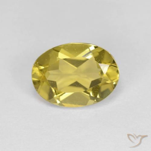 1.33ct Natural Light Yellow Golden Beryl, Oval, VS