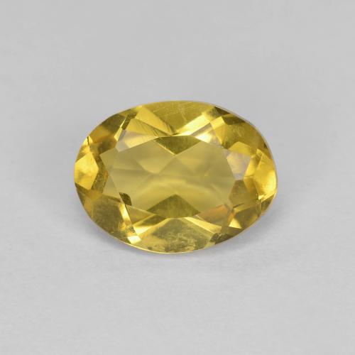 Deep Yellow Золотой Берилл Камень - 1.1ct Фасетный Овал (ID: 608954)