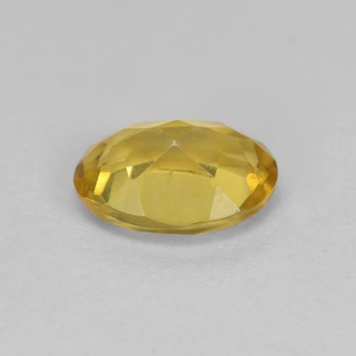 Golden Beryl Gemstone in 8 x 6 mm (calibrated) Size for Sale, Golden Beryl Stone in Deep Yellow Color