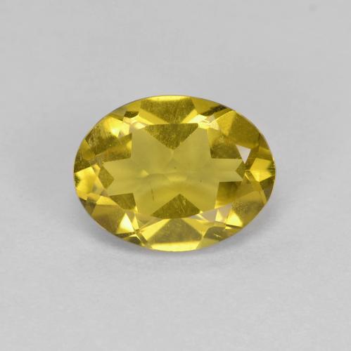 Autumn Yellow Golden Beryl Gem - 1.2ct Oval Facet (ID: 608955)