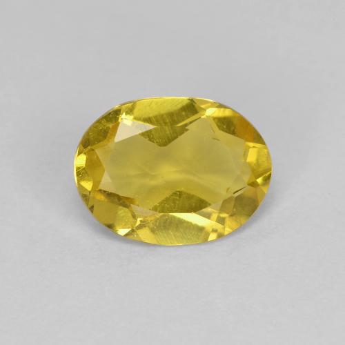 Medium Yellow Золотой Берилл Камень - 1ct Фасетный Овал (ID: 608956)