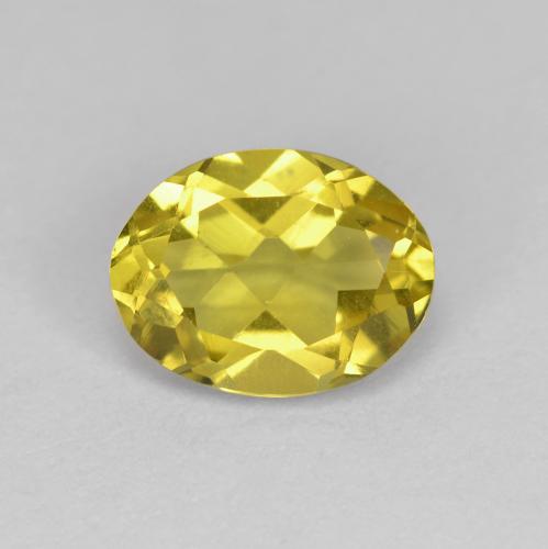 Deep Yellow Золотой Берилл Камень - 1.3ct Фасетный Овал (ID: 608963)