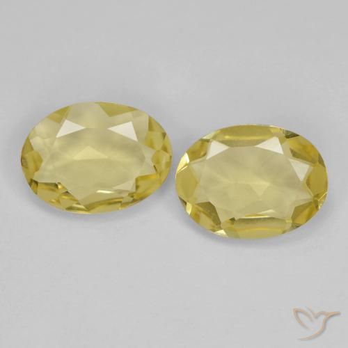 1.84 ct Oval Cut Golden Beryl, 8.1 x 6.1 mm From Madagascar, Photo A