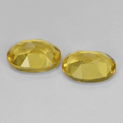 Golden Beryl Gemstones in 8 x 6 mm (calibrated) Size for Sale, Golden Beryl Stones in Light Gold Color