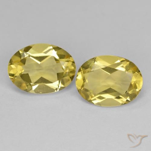 2.34 ct Oval Cut Golden Beryl, 8 x 6.2 mm From Madagascar, Photo A
