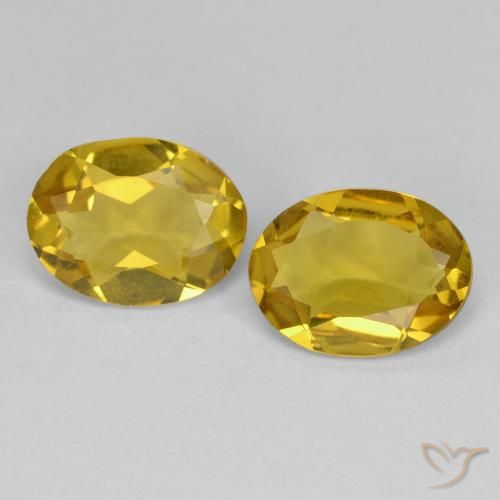 1.96 ct Oval Cut Golden Beryl, 8.2 x 6.1 mm From Madagascar, Photo A