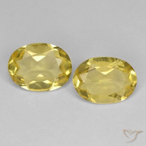 1.97 ct Oval Cut Golden Beryl, 8.1 x 6.1 mm From Madagascar, Photo A