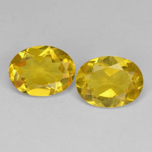 2.12 ctw Yellow Golden Beryl Stones, Natural Golden Beryl in Oval Facet Shape for Sale
