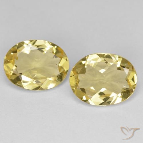3.95 ct Oval Cut Golden Beryl, 10.2 x 7.9 mm From Madagascar, Photo A
