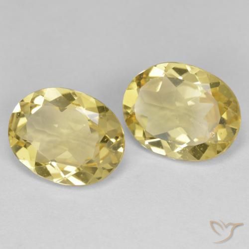 3.95 ctw Yellow Golden Beryl Stones, Natural Golden Beryl in Oval Facet Shape for Sale