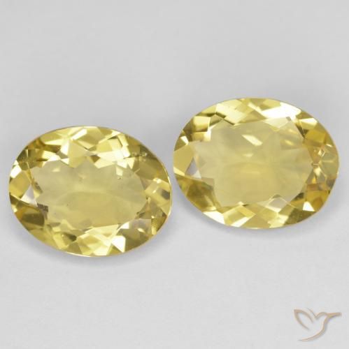 3.70 ctw Yellow Golden Beryl Stones, Natural Golden Beryl in Oval Facet Shape for Sale