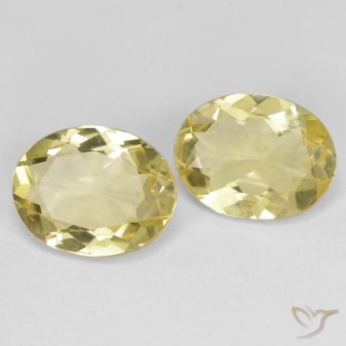 3.87 ctw Yellow Golden Beryl Stones, Natural Golden Beryl in Oval Facet Shape for Sale