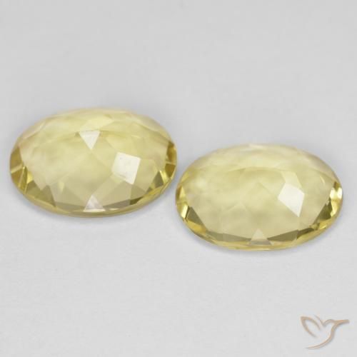 Golden Beryl Gemstones in 10 x 8 mm (calibrated) Size for Sale, Golden Beryl Stones in Tuscany Yellow Color