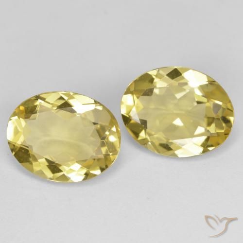 4.34 ct Oval Cut Golden Beryl, 10.3 x 8.2 mm From Madagascar, Photo A