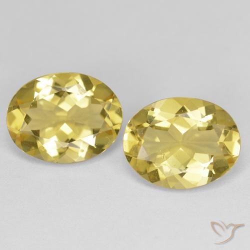 4.49 ct Oval Cut Golden Beryl, 10.3 x 8.1 mm From Madagascar, Photo A
