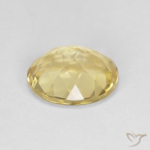 Golden Beryl Gemstone in 10 x 8 mm (calibrated) Size for Sale, Golden Beryl Stone in Medium Yellow Color
