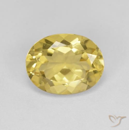 2.32ct Natural Tuscany Yellow Golden Beryl, Oval, VS