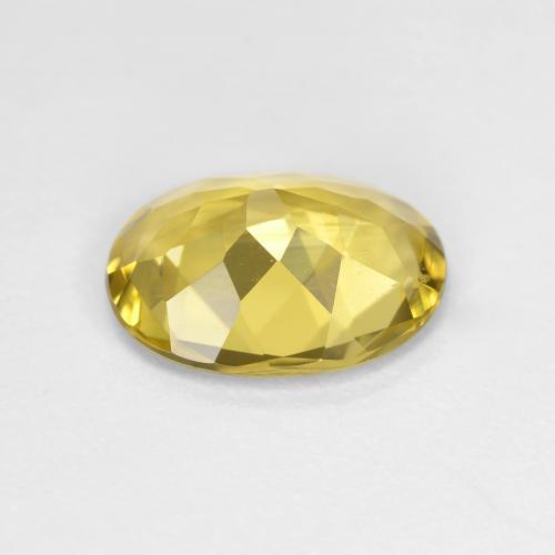 Golden Beryl Gemstone in 10 x 8 mm (calibrated) Size for Sale, Golden Beryl Stone in Tuscany Yellow Color