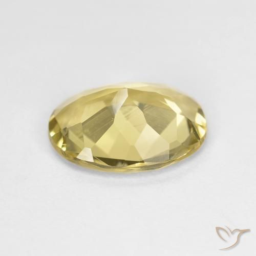Golden Beryl Gemstone in 10 x 8 mm (calibrated) Size for Sale, Golden Beryl Stone in Tuscany Yellow Color