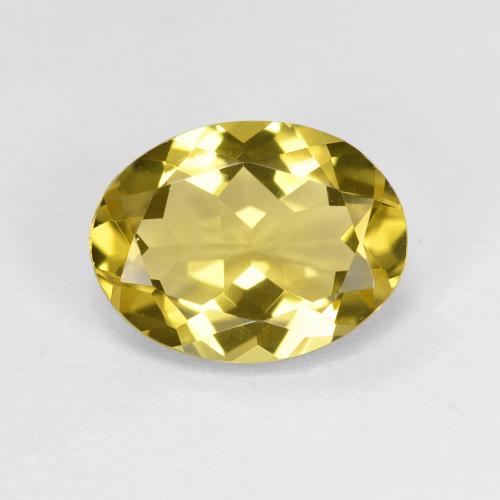 Tuscany Yellow Golden Beryl Gem - 2.2ct Oval Facet (ID: 619120)