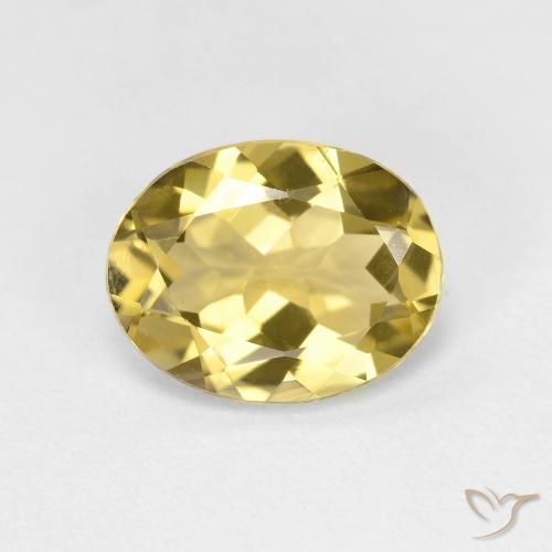 1.99 ct Oval Cut Golden Beryl, 9.9 x 7.8 mm From Madagascar, Photo A