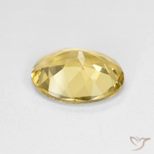Golden Beryl Gemstone in 10 x 8 mm (calibrated) Size for Sale, Golden Beryl Stone in Light Yellow Color