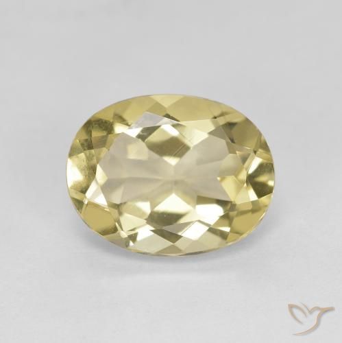 2.53 ct Oval Cut Golden Beryl, 10 x 8.1 mm From Madagascar, Photo A