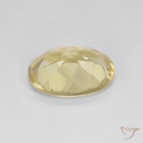 Golden Beryl Gemstone in 10 x 8 mm (calibrated) Size for Sale, Golden Beryl Stone in Light Yellow Color