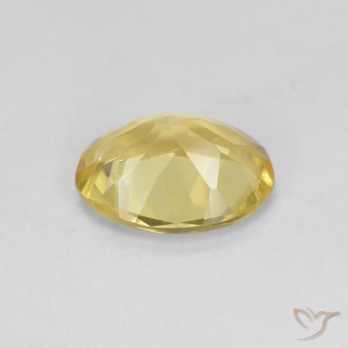 Golden Beryl Gemstone in 10 x 8 mm (calibrated) Size for Sale, Golden Beryl Stone in Light Yellow Color