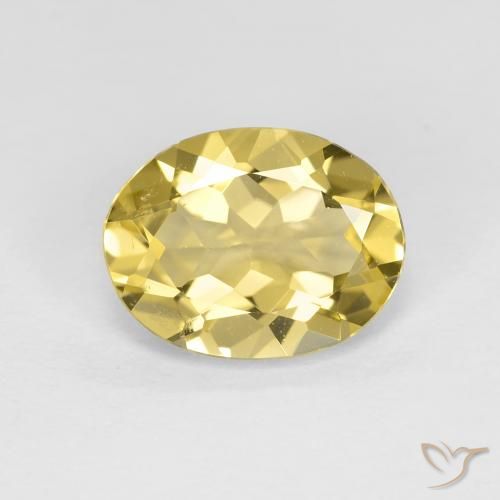 2.04ct Natural Light Golden-Yellow Golden Beryl, Oval, VVS-VS