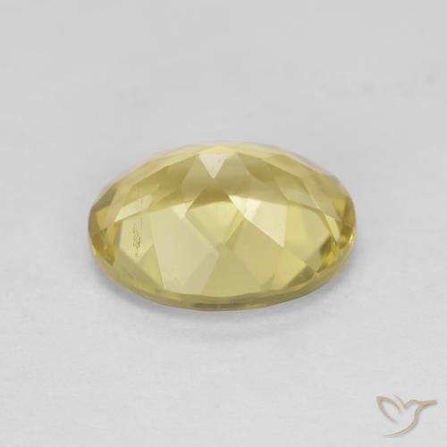 Golden Beryl Gemstone in 10.4 x 8.1 mm Size for Sale, Golden Beryl Stone in Deep Yellow Color