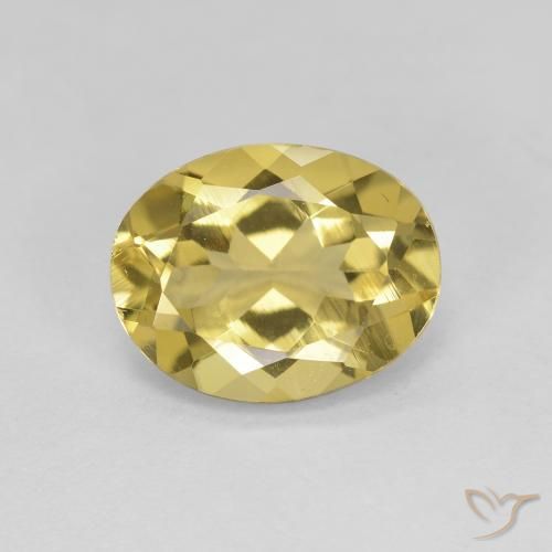 2.39ct Natural Light Yellow Golden Beryl, Oval, VS