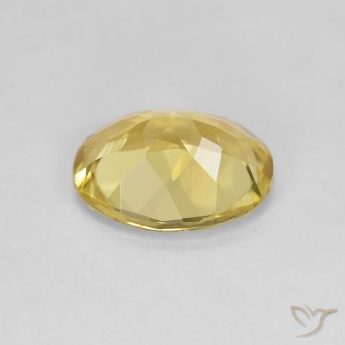 Golden Beryl Gemstone in 10 x 8 mm (calibrated) Size for Sale, Golden Beryl Stone in Light Yellow Color