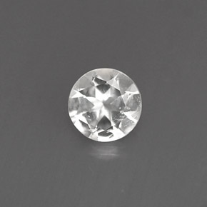 0.21 ct White Goshenite Gemstone, Goshenite Gem in Round Facet Shape for Sale.